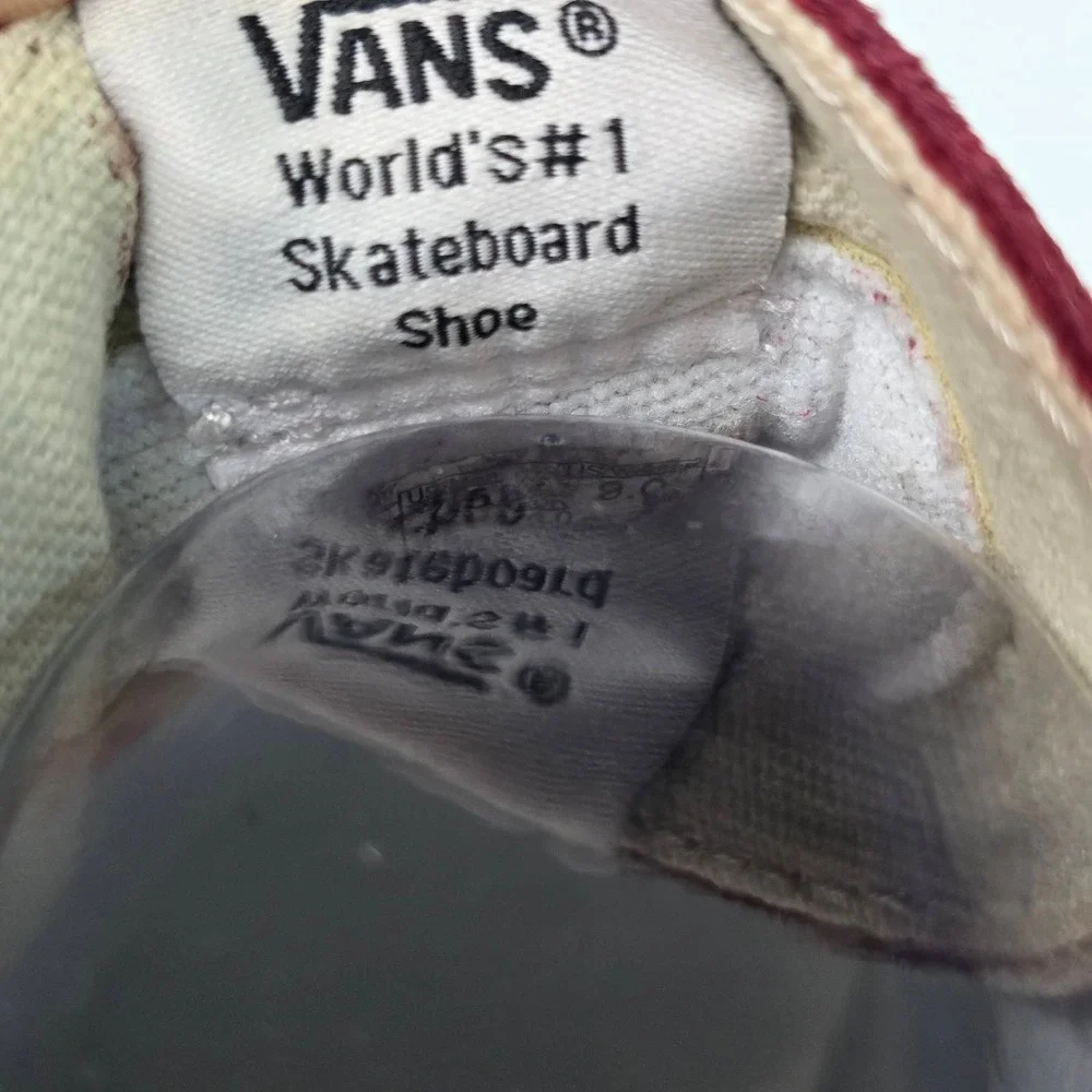 Vans Sk8-Hi Burgundy Maroon Suede Canvas High Top Sneakers Men's 7.5 Women's 9